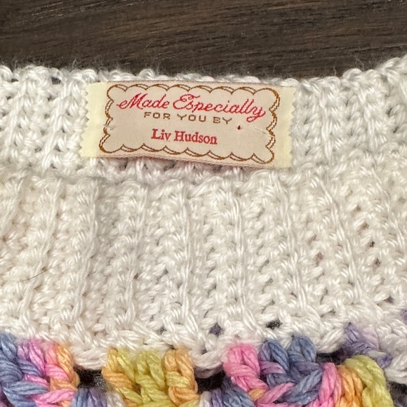 Colorful Crochet Sweater - Picture 3 of 6